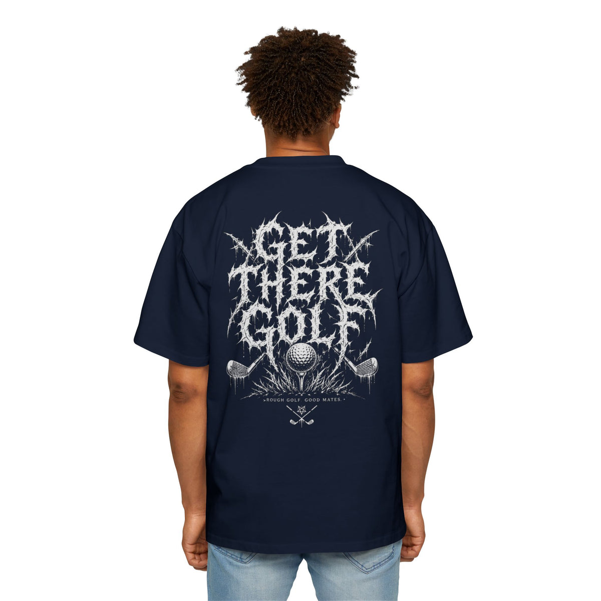 Men's Oversized Golf Tee — Heavyweight Relaxed Fit with GTG Logo