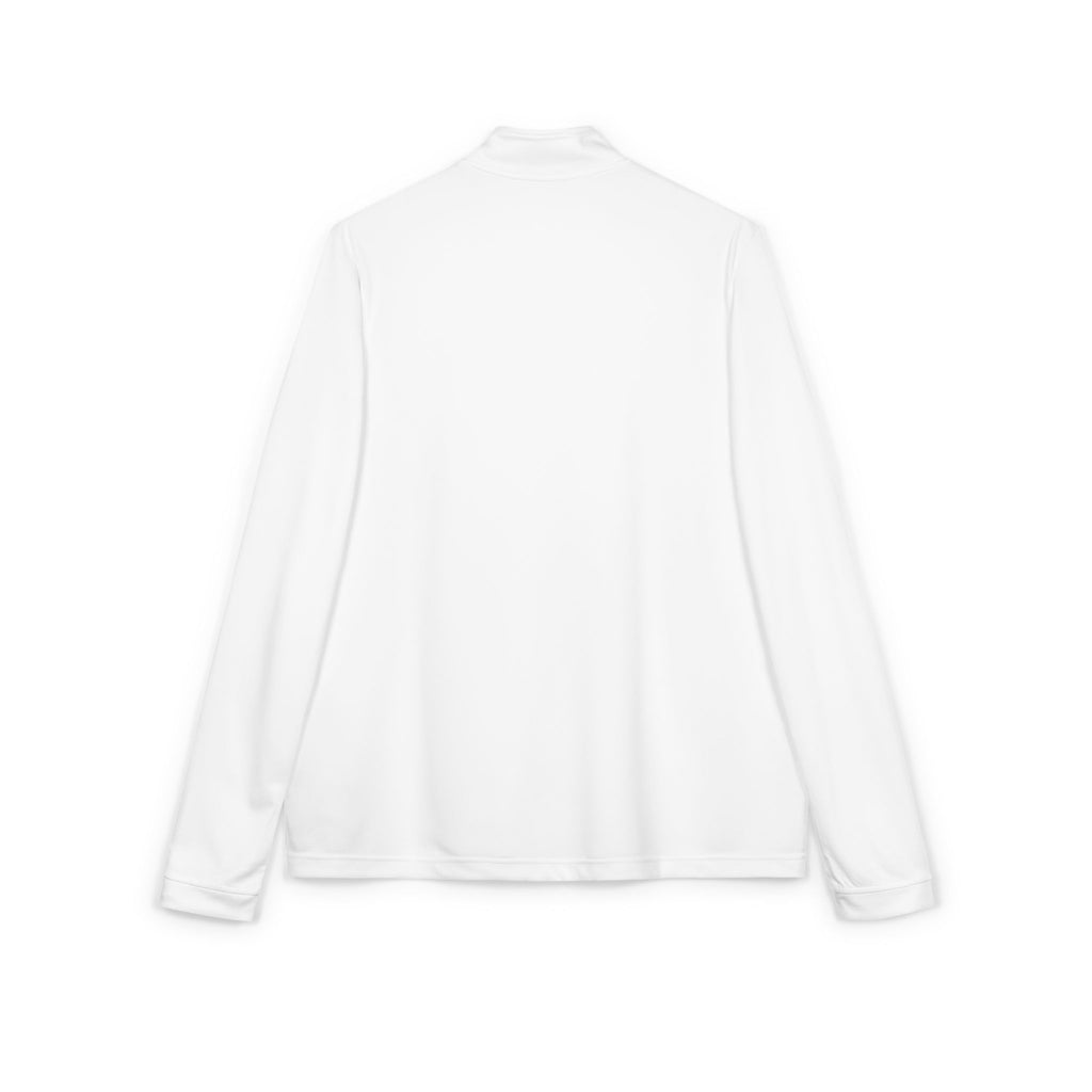 Embroidered Quarter-Zip Pullover — Green Crest Logo