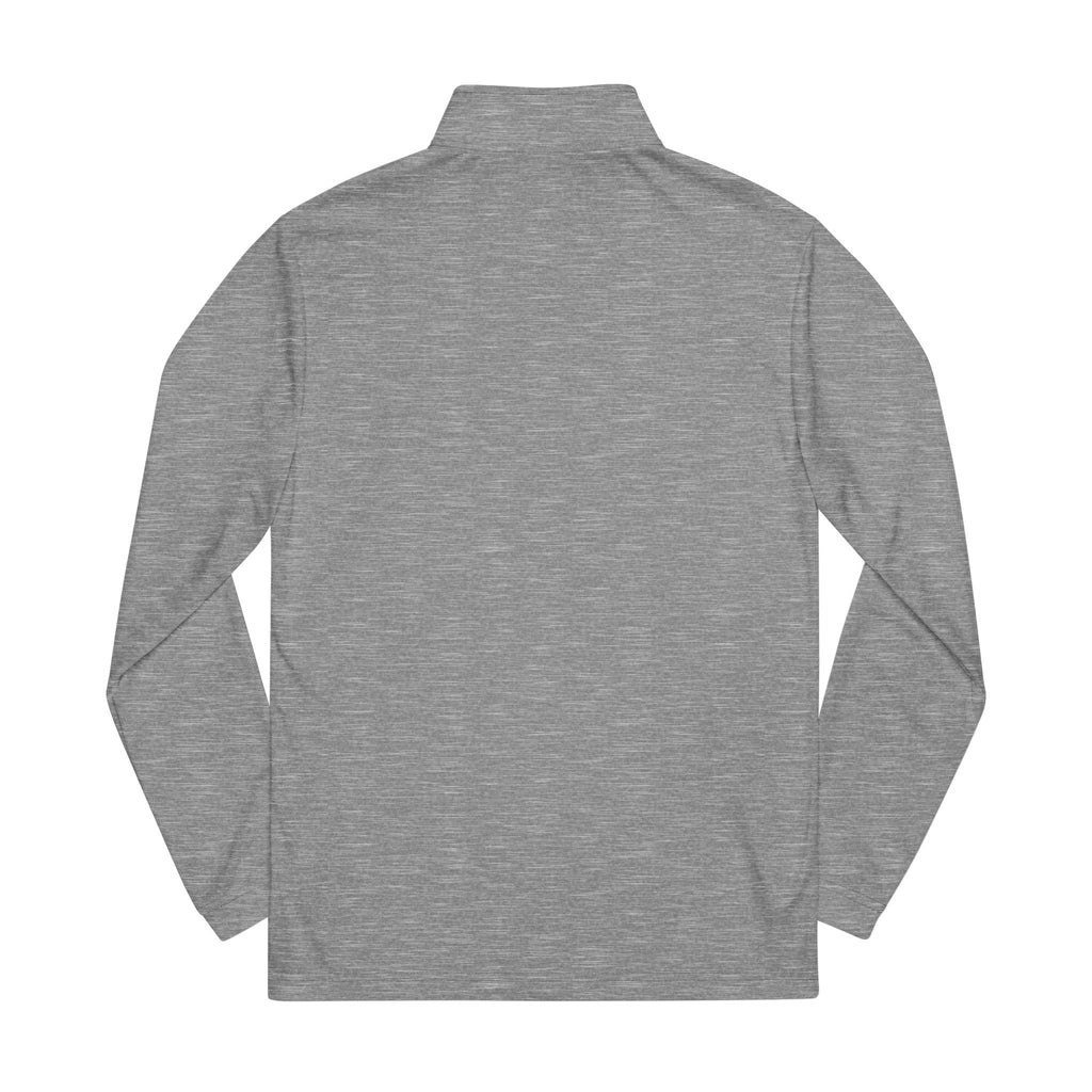 Embroidered Quarter-Zip Pullover — Green Crest Logo
