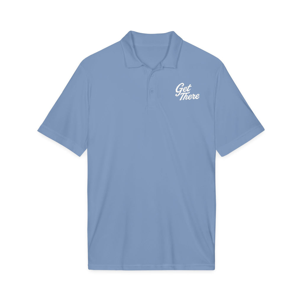 Get There Polo Shirt - Motivational Embroidered Chest Logo