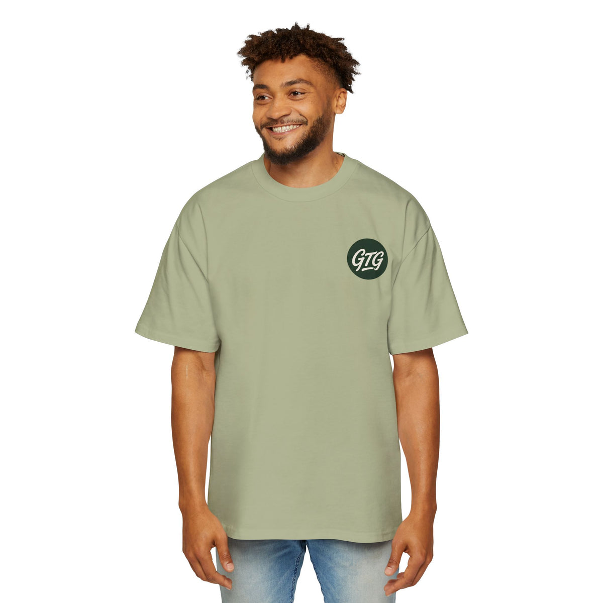 Men's Oversized Golf Tee — Heavyweight Relaxed Fit with GTG Logo