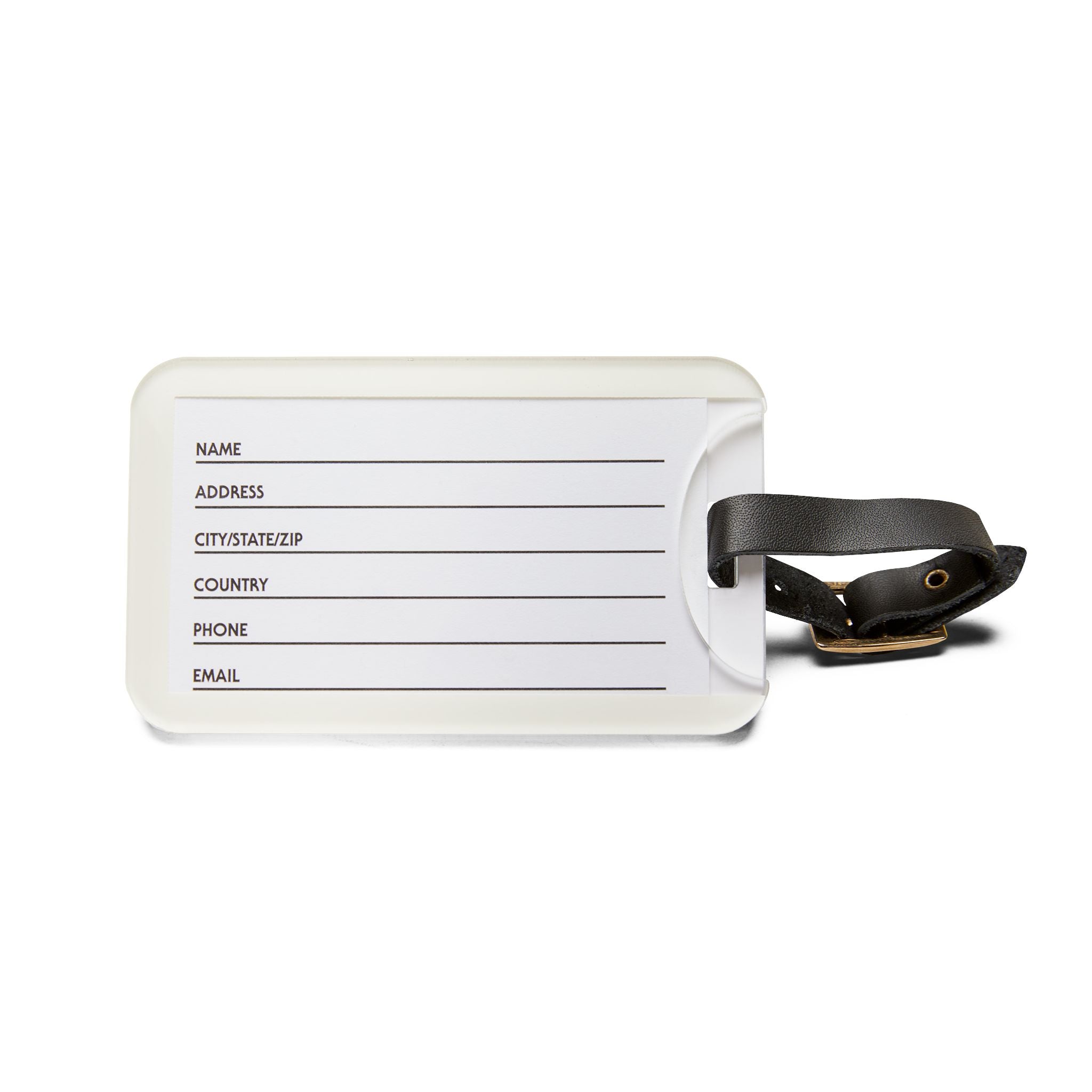 Get There Golf Luggage Tag — Green Travel Bag Identifier for Golfers