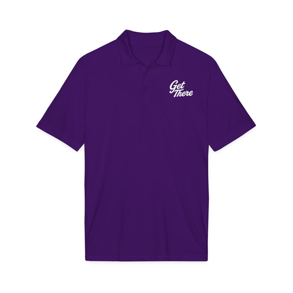 Get There Polo Shirt - Motivational Embroidered Chest Logo
