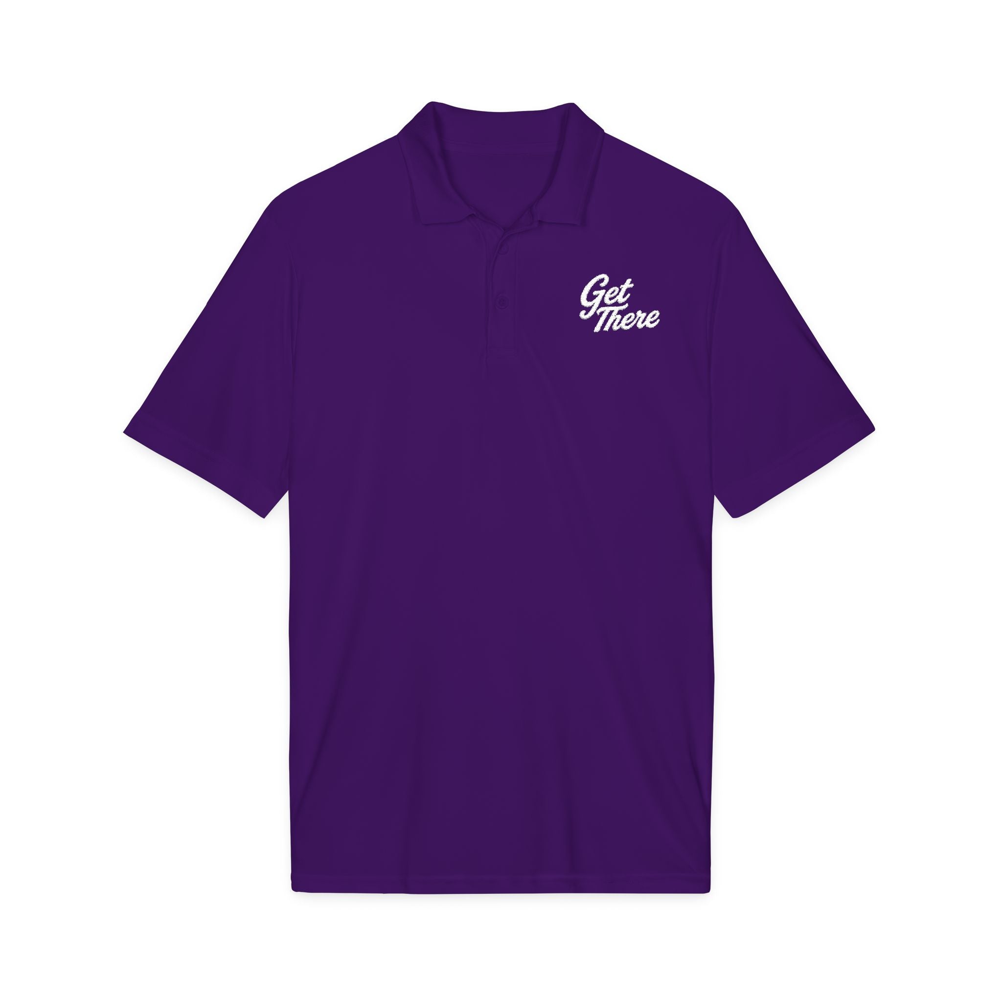 Get There Polo Shirt - Motivational Embroidered Chest Logo