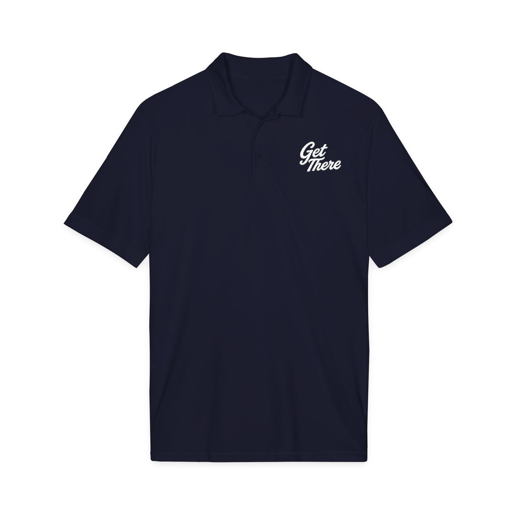 Get There Polo Shirt - Motivational Embroidered Chest Logo