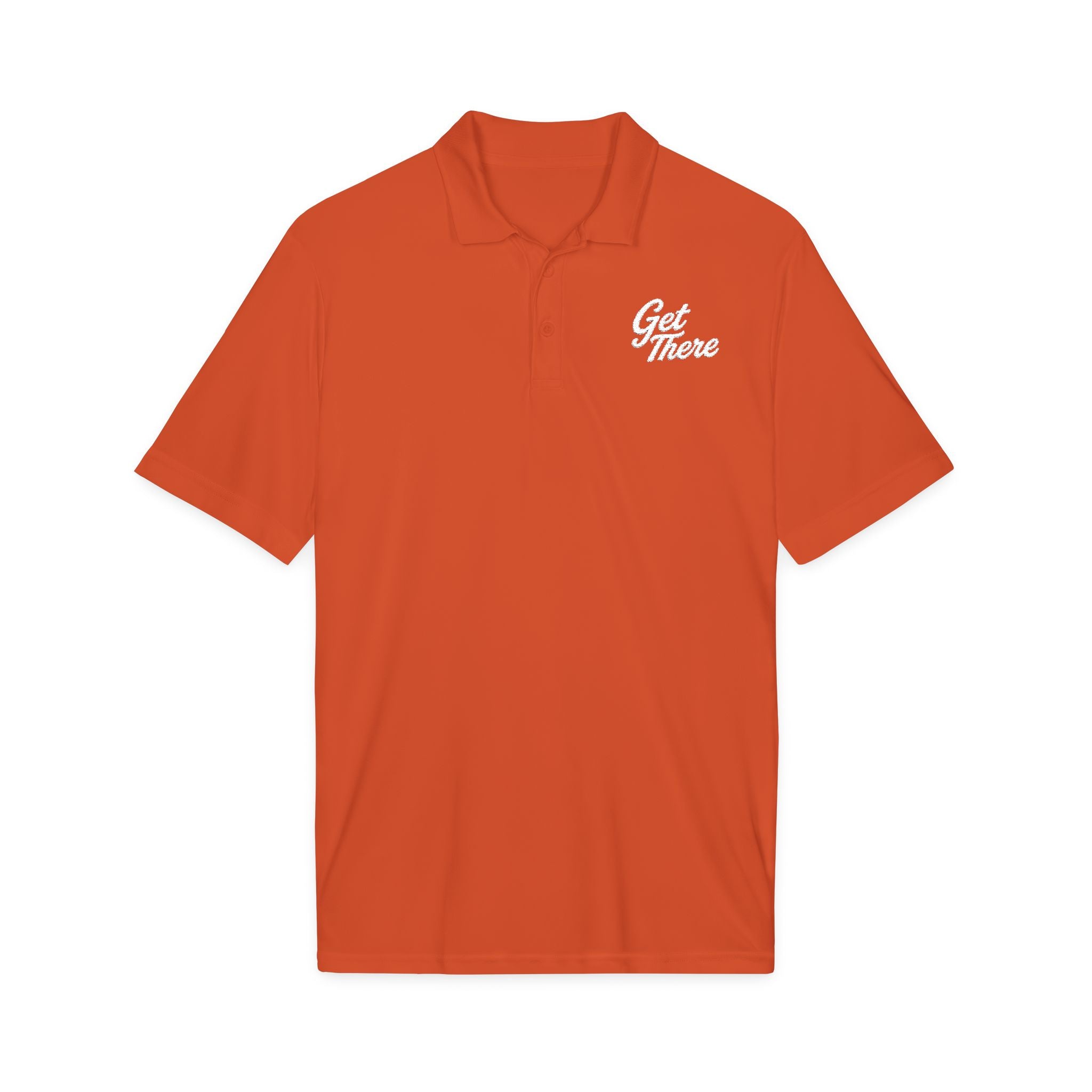 Get There Polo Shirt - Motivational Embroidered Chest Logo