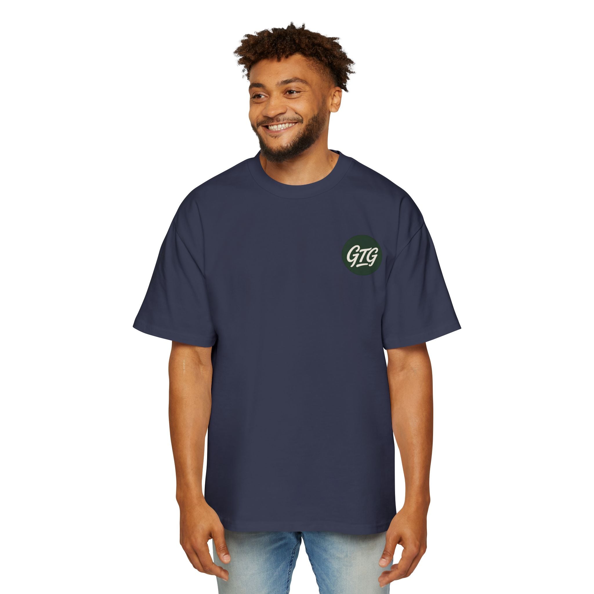 Men's Oversized Golf Tee — Heavyweight Relaxed Fit with GTG Logo
