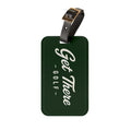 Get There Golf Luggage Tag — Green Travel Bag Identifier for Golfers