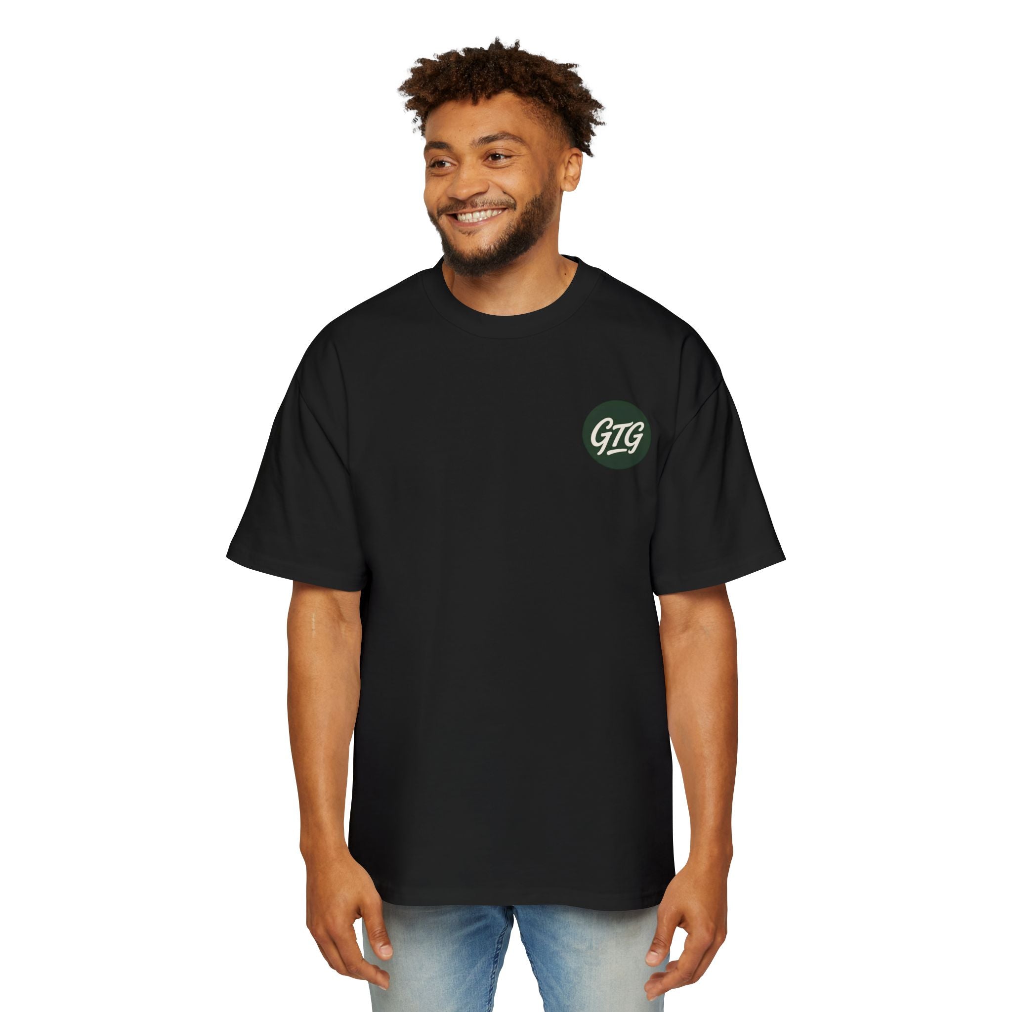 Men's Oversized Golf Tee — Heavyweight Relaxed Fit with GTG Logo