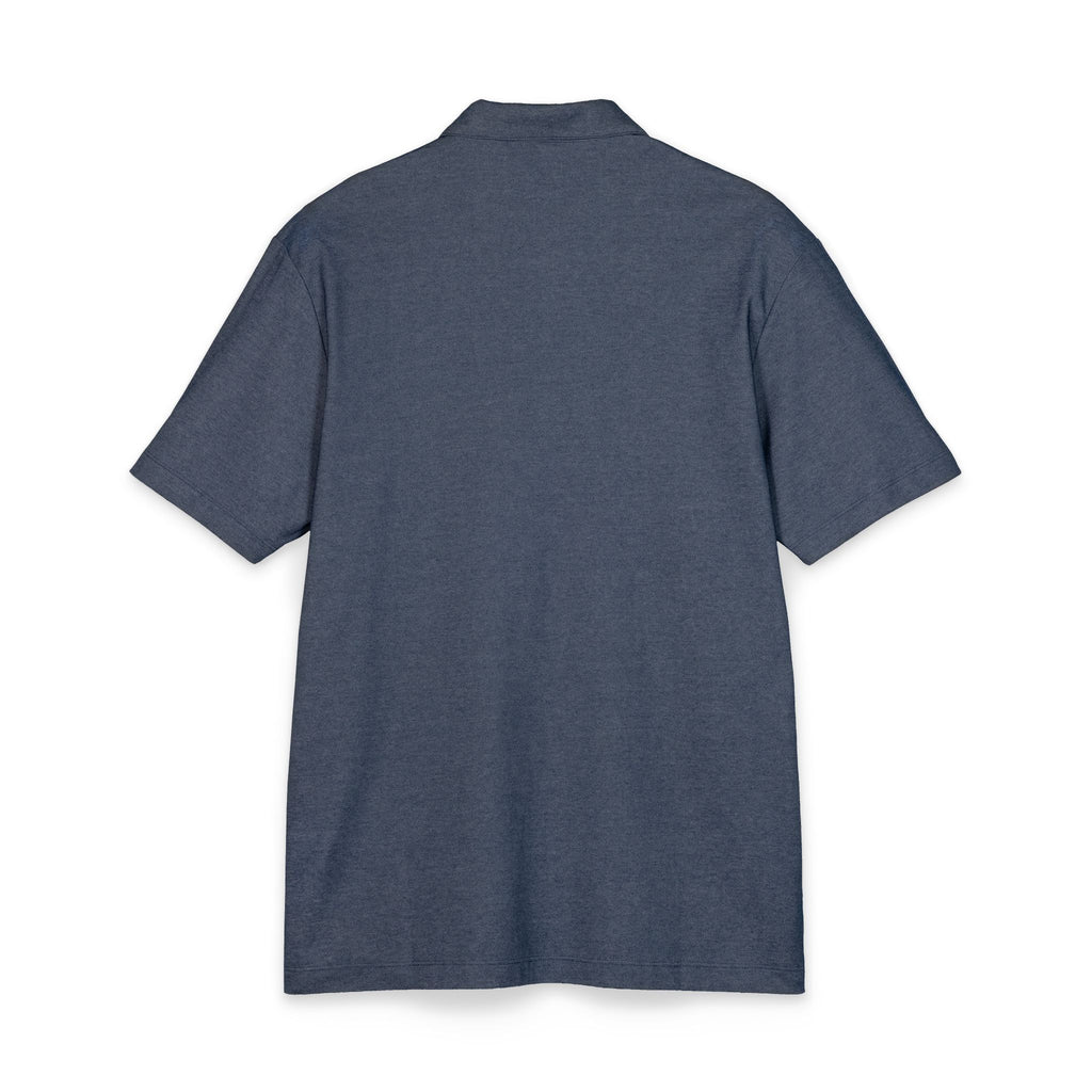Get There Polo Shirt — Green Circle Logo Embroidered Port Authority Pique
