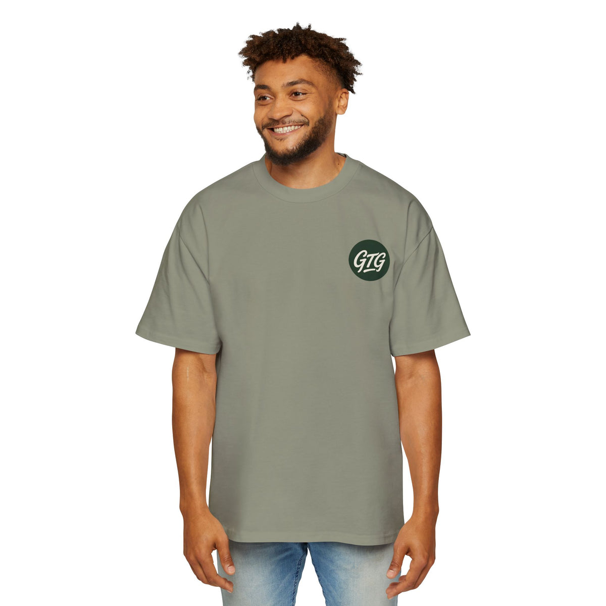 Men's Oversized Golf Tee — Heavyweight Relaxed Fit with GTG Logo